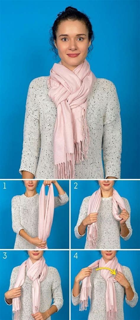 youtube how to tie a scarf|More.